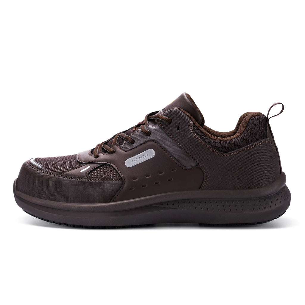Fittington Men's Steel-Toe Work Shoes