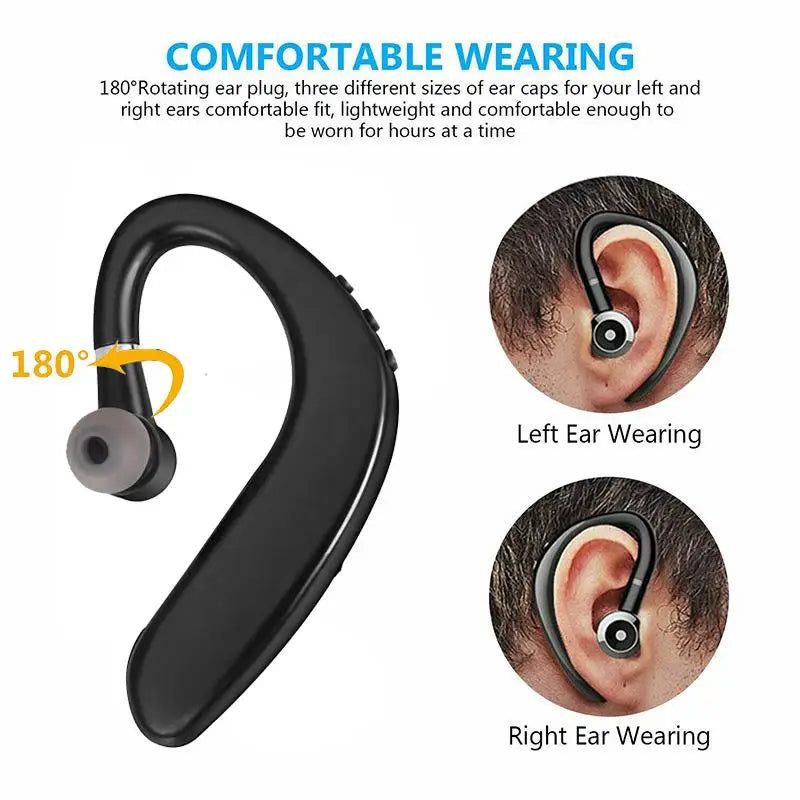 Bluetooth 5.0 Wireless Mono Headset with Microphone