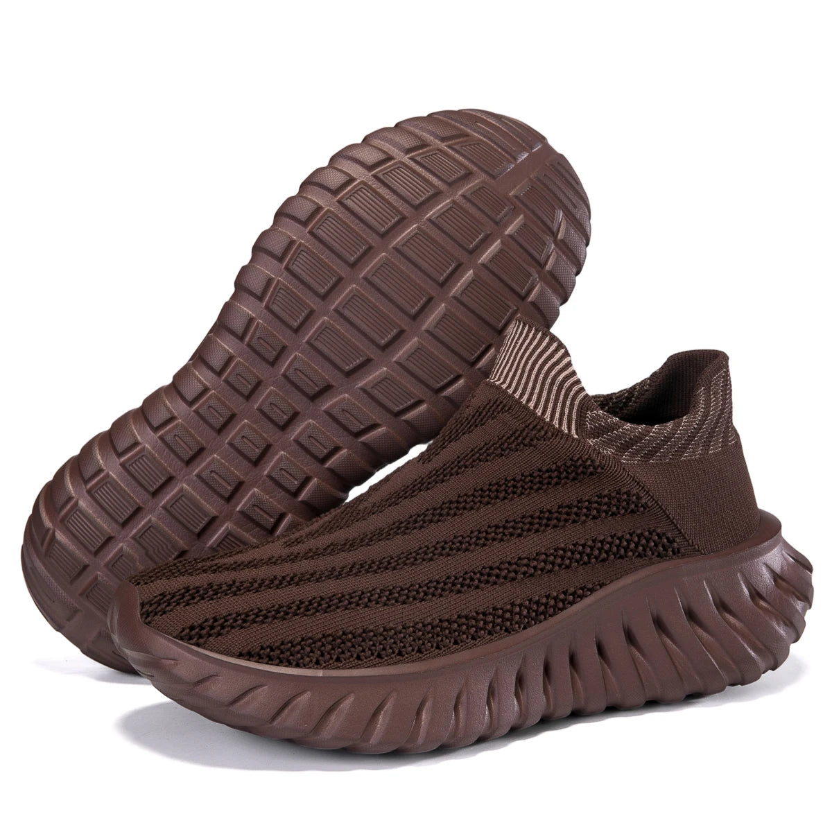 Men'S One Foot Walking Shoes Anti Slip Running Shoes, Breathable Thick