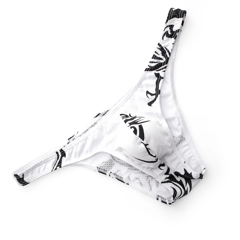 Printed Mesh Contour Briefs