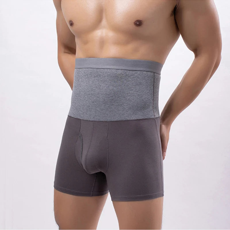 Men's Thermal High-Waist Boxer Shorts