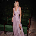 Dress Temperament Evening Dresses Vestidos Largos Hot Style French Solid