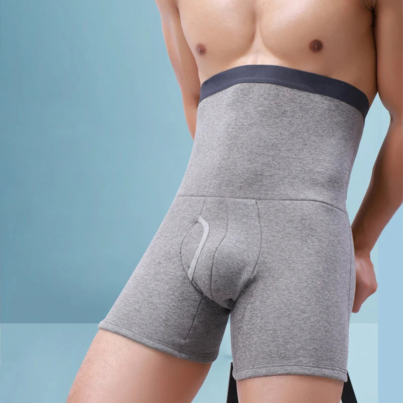 Men's Thermal High-Waist Boxer Shorts