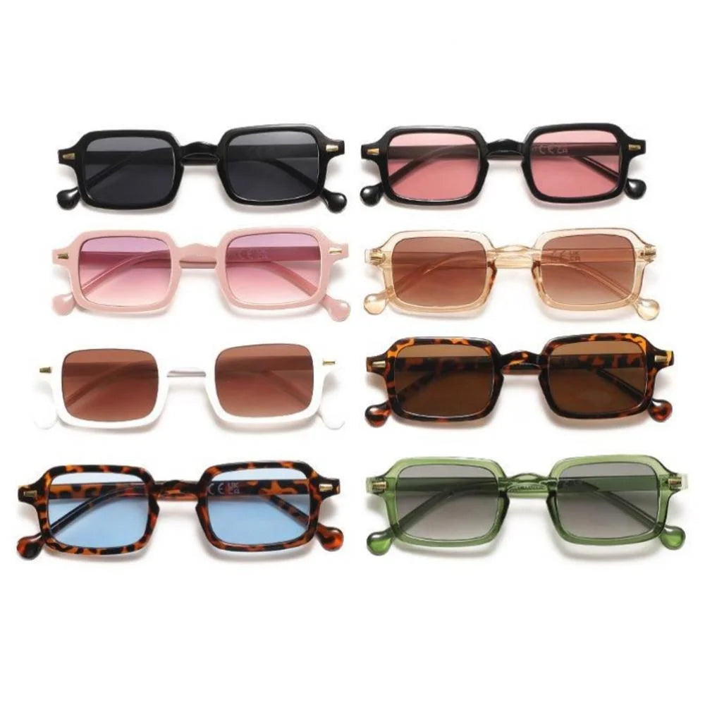 Rivet Rectangle Sunglasses