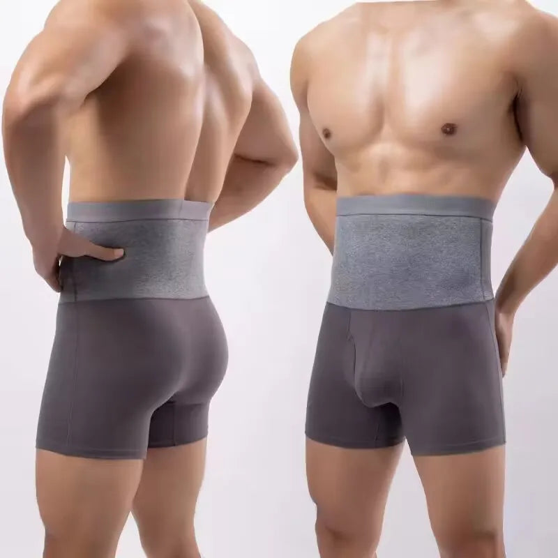 Men's Thermal High-Waist Boxer Shorts