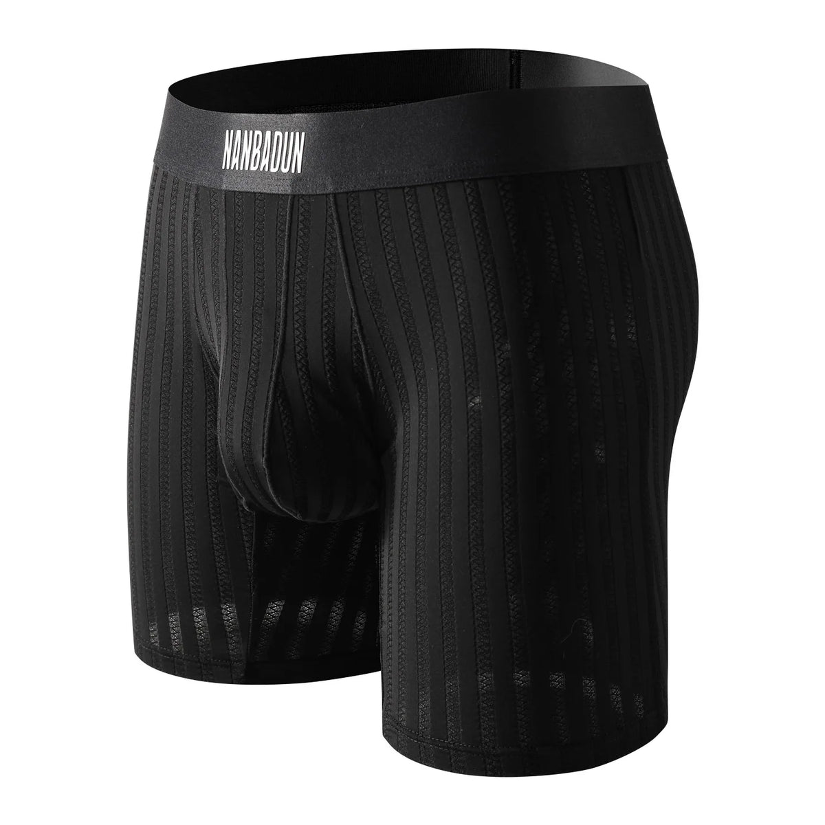 Men's Boxers Thin Semi Transparent Ice Silk Underwear Man Panties Solid Breathable Boxer Shorts Extended Leg Underpants M-XXL