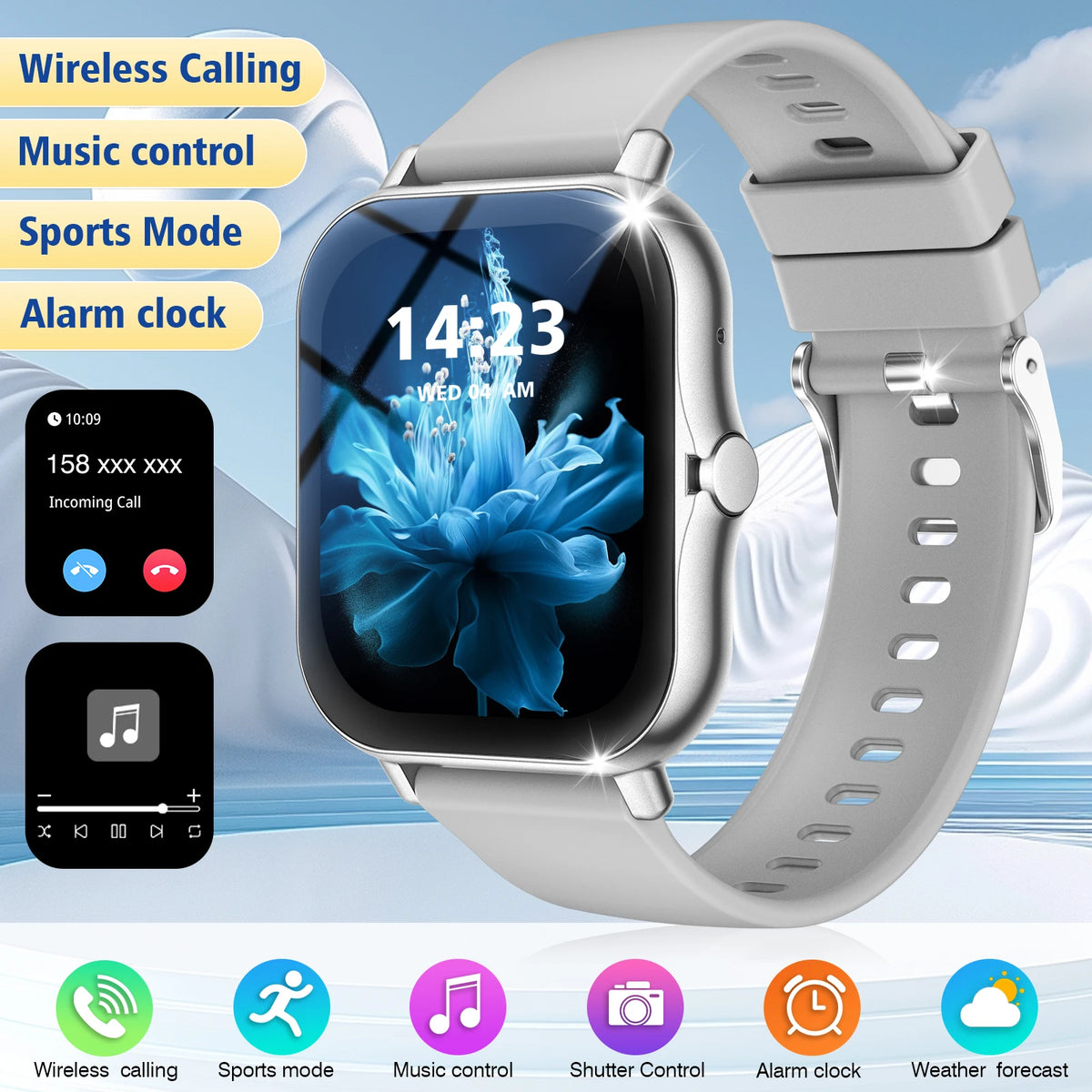 Bluetooth Calling Smart Watch with Sports Modes
