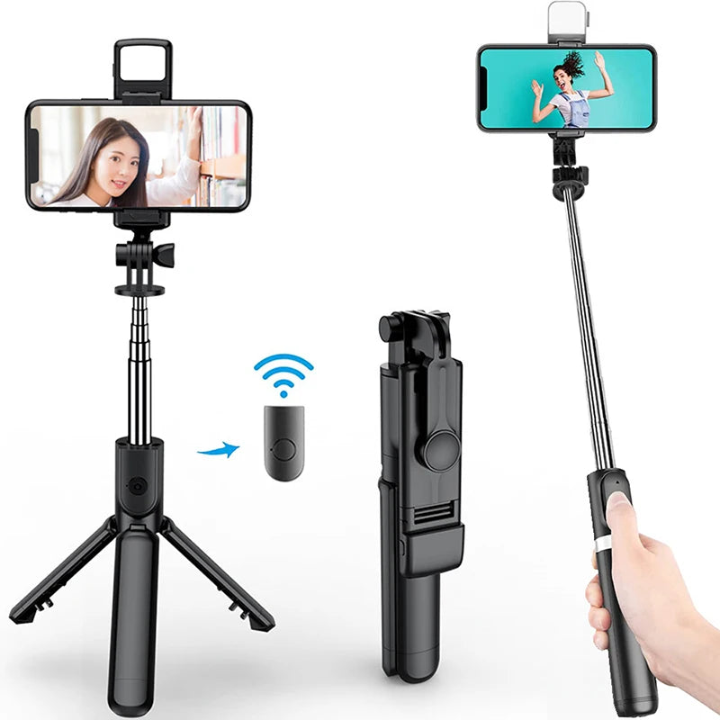 Bluetooth Selfie Stick & Mini Tripod with Remote