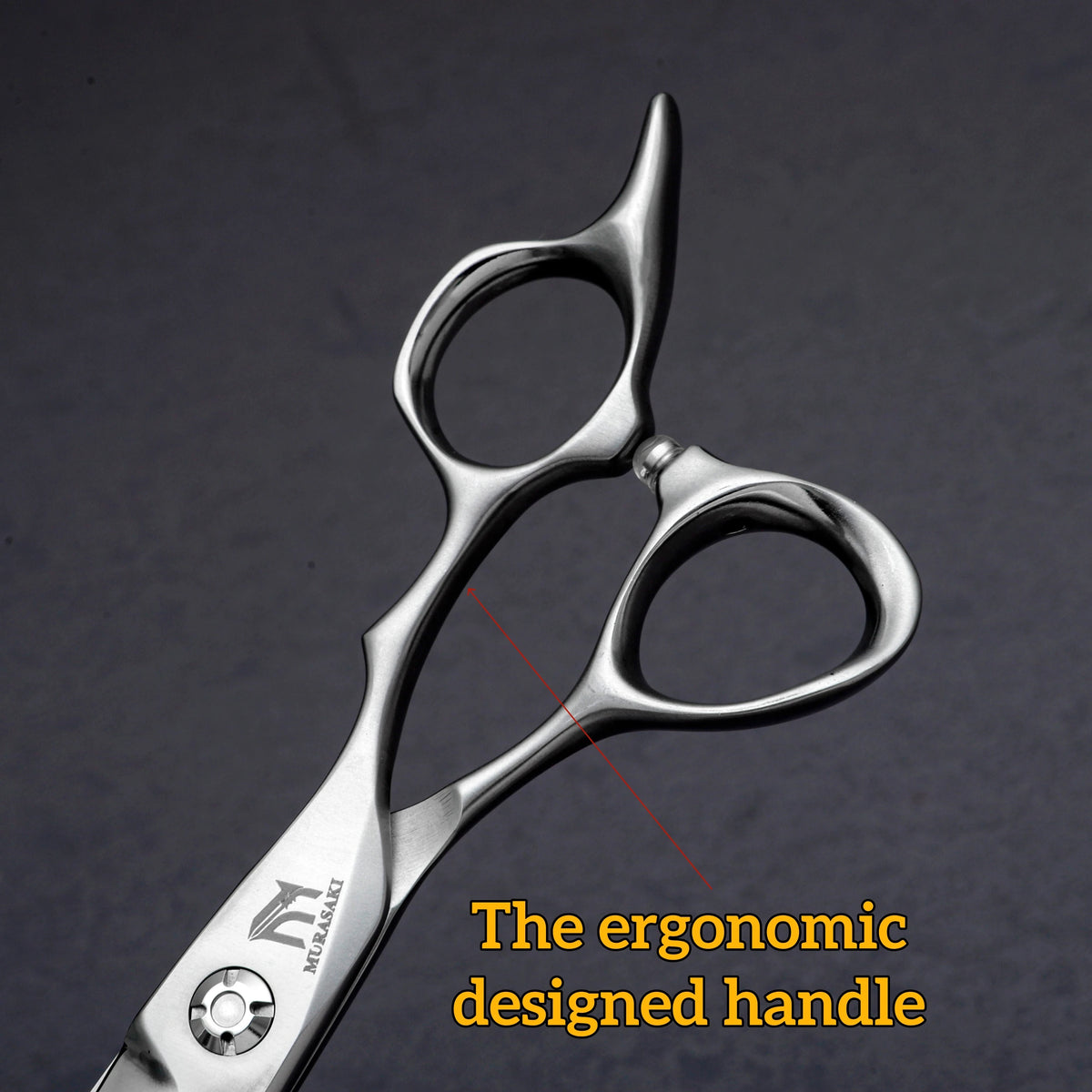 Professional VG10 Steel Barber Scissors, 5.75 Inch Willow Leaf Single-Sided Sharp Blade, Specialized for Regulating Hair Volume