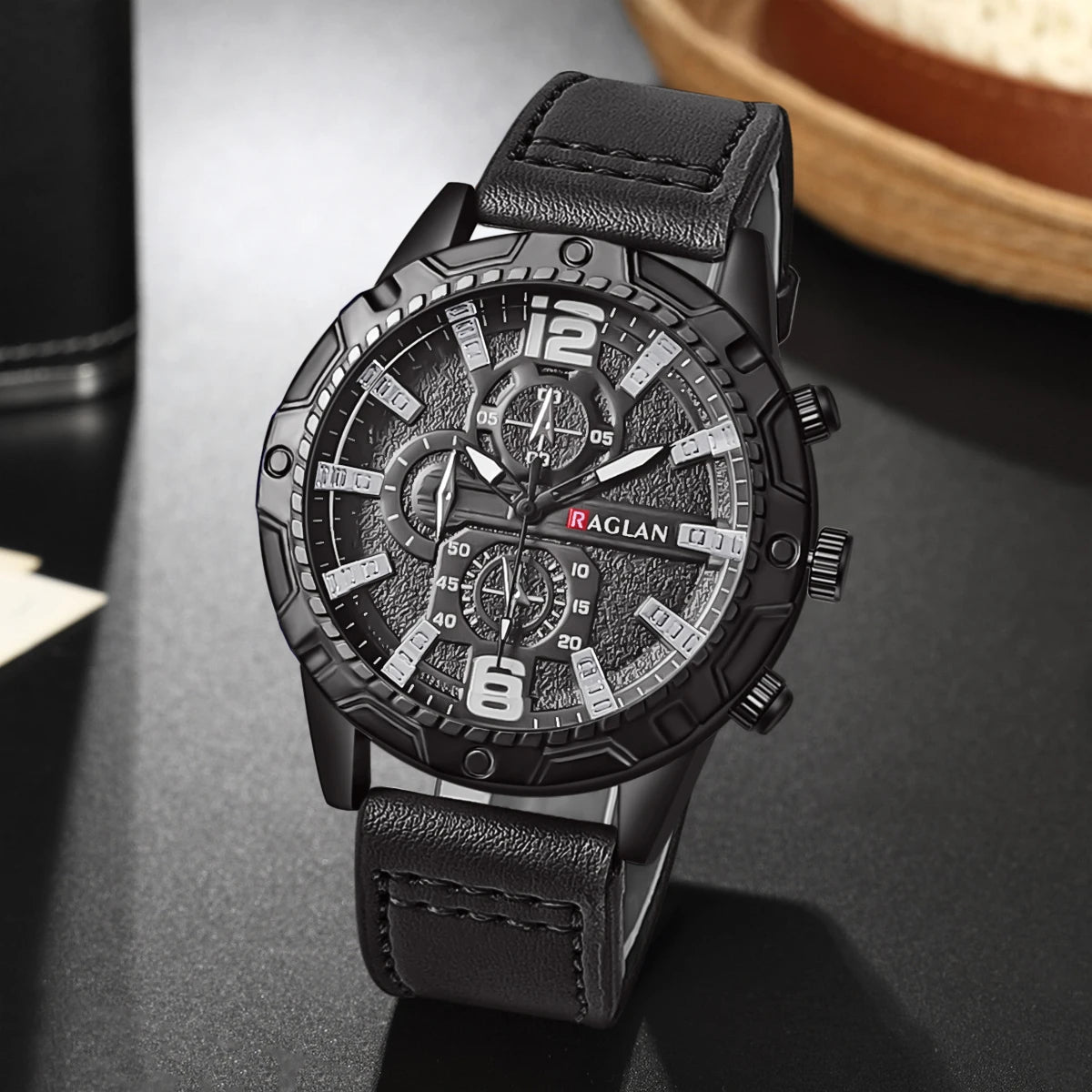 Men's Classic Leather Strap Watch