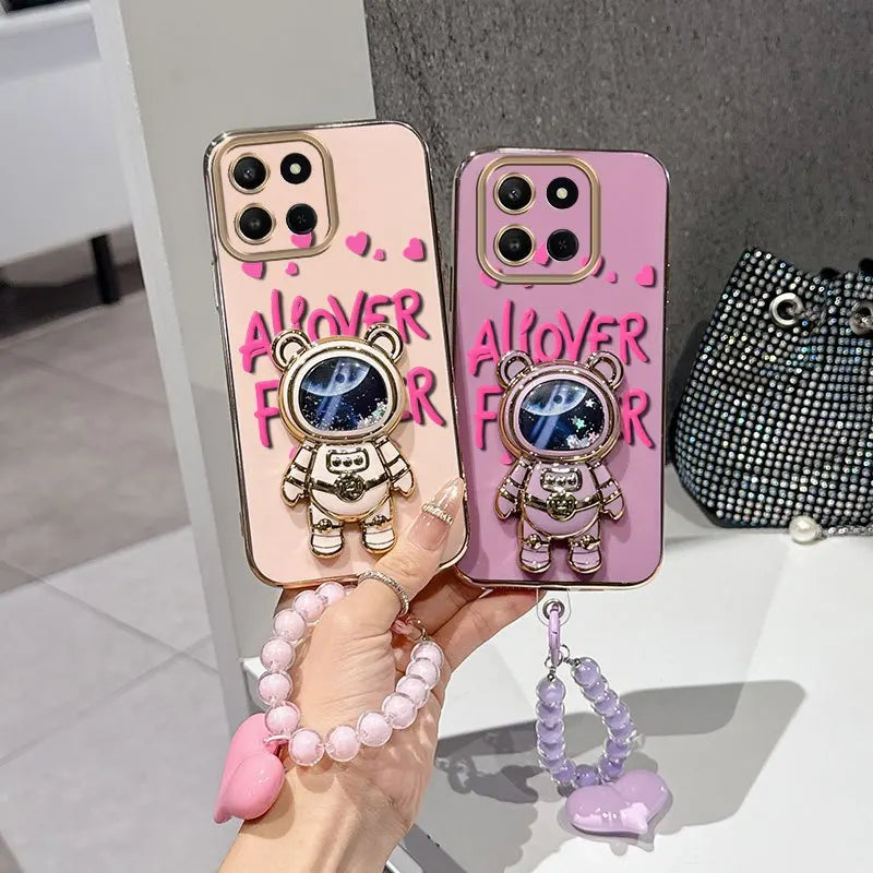 3-Piece Floral Phone Case Set for Honor Models