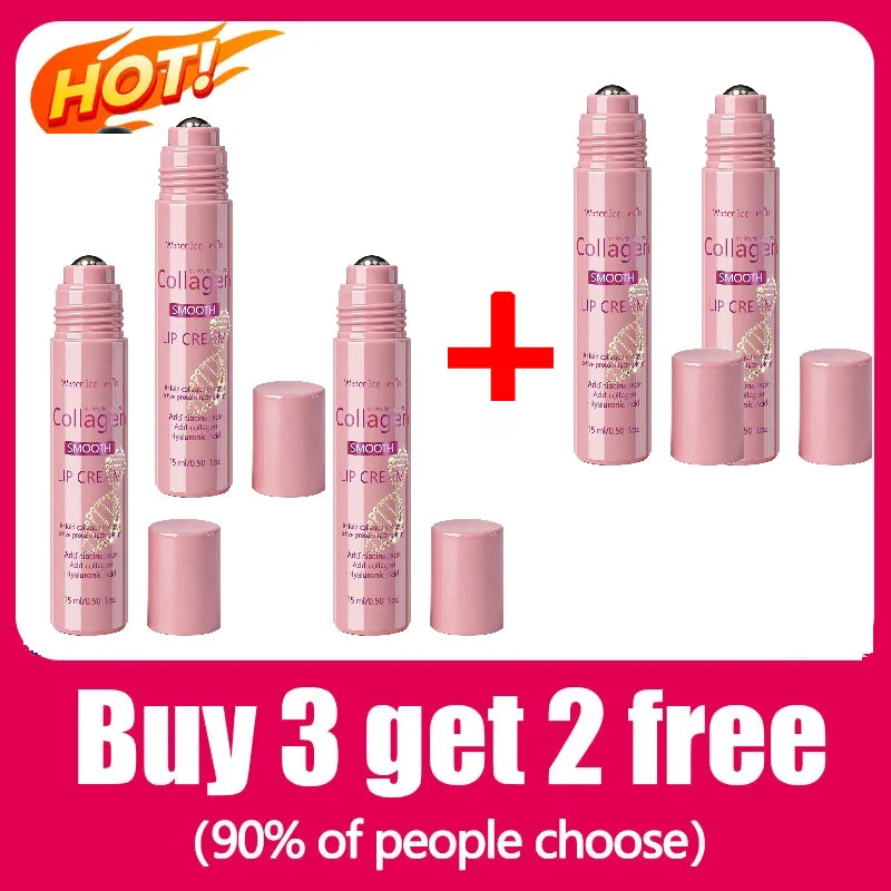 Collagen Lip Cream - Hyaluronic Acid & Niacinamide, Long-Lasting Hydration for Chapped Lips Fast plump lipstick plump gloss oil
