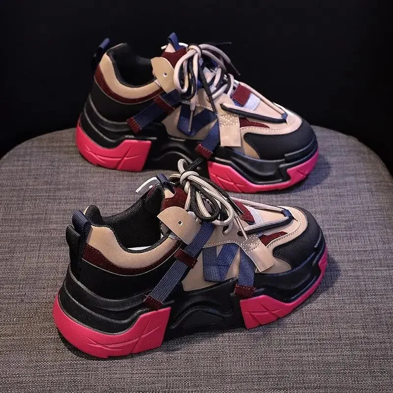 Sneakers Woman High On Platform Athletic Sports Spring Autumn Shoes for