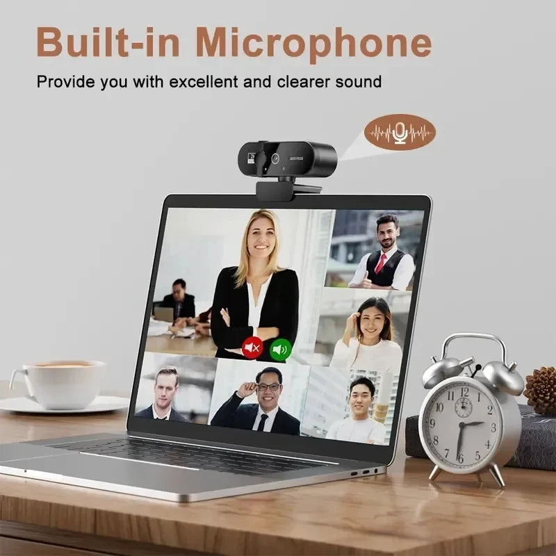 NEW Webcam 1080P Mini Camera 2K Full HD Webcam with Microphone 30fps USB Web Cam for Auto Focus PC Laptop Video Shooting Camera