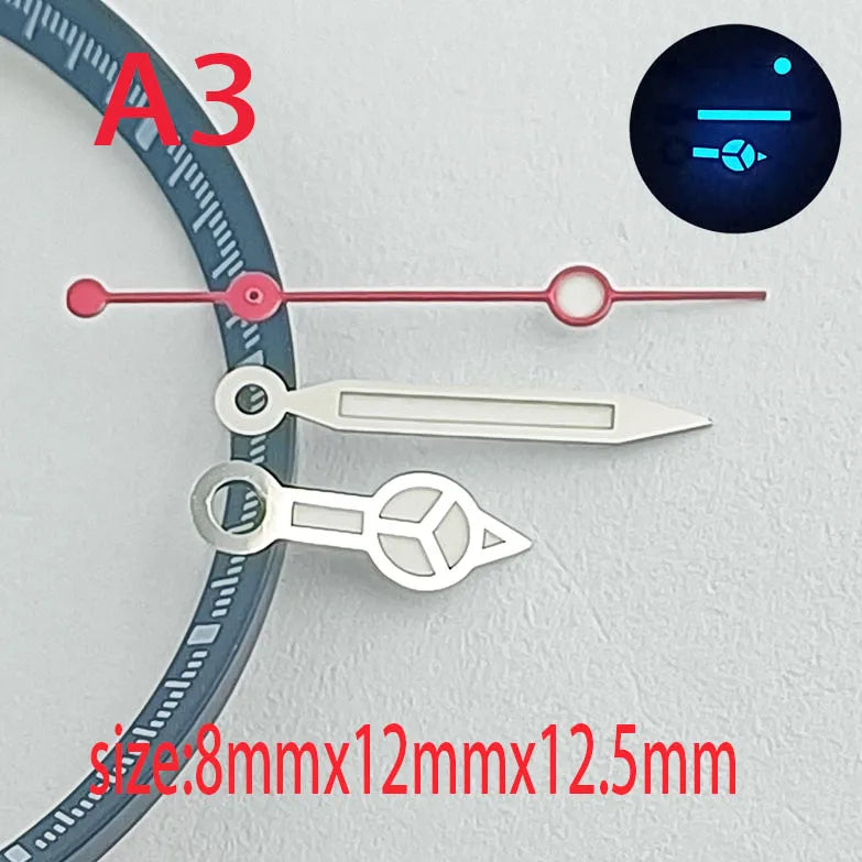The Hands of the Men's Watch Are Made of Green Luminous Material and Are Equipped with an NH35/NH36 Automatic Mechanical Mechani