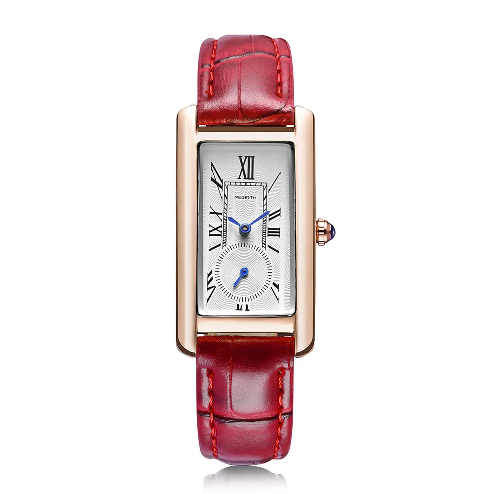 Women's Watch Men Casual Watch Independent Small Seconds Dial Wrist Watch with Leather Strap Elegant Man Watch Luxury Watch