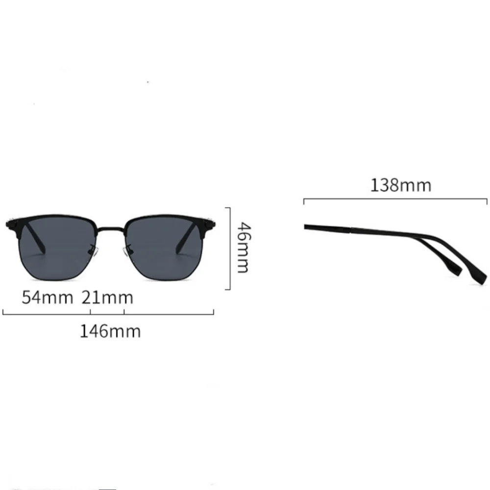 Vintage Half-Frame Sunglasses