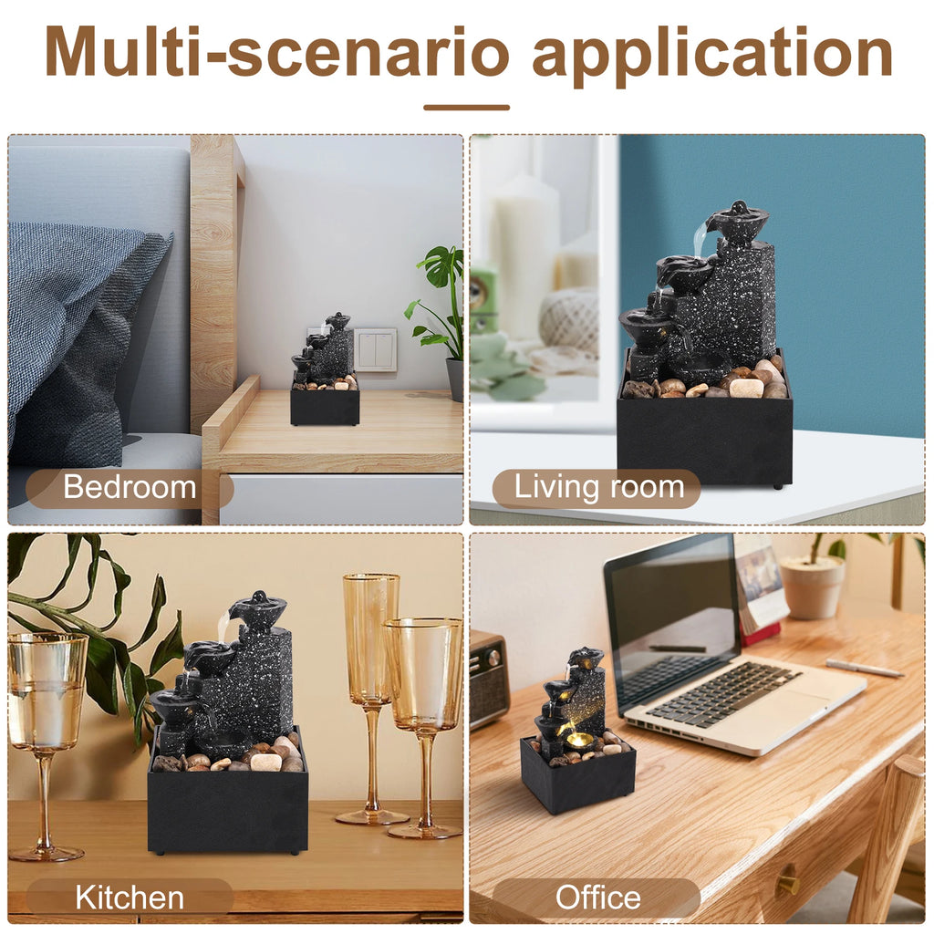 Desktop Waterfall Decoration Creative Flowing Water Ornaments Small