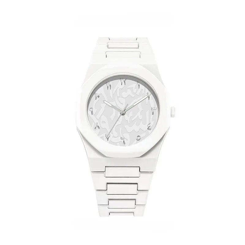 Middle Eastern Popular Sports Watches for Men and Women Dopamine Quartz Watches Niche Fashion Waterproof Stainless Steel