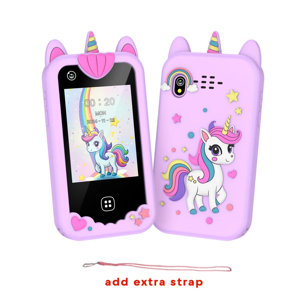 Kids Smart Phone For Girls Boys Kids Cell Phone Toys Dual Camera Music