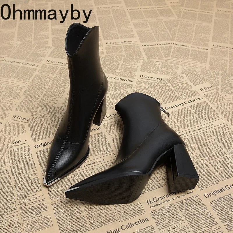 Women's Pointed-Toe Ankle Boots
