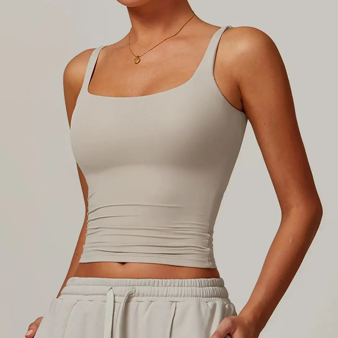 Women's Sleeveless Workout Crop Top