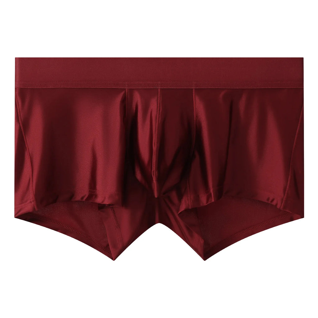 Men's Glossy Breathable Boxer Briefs