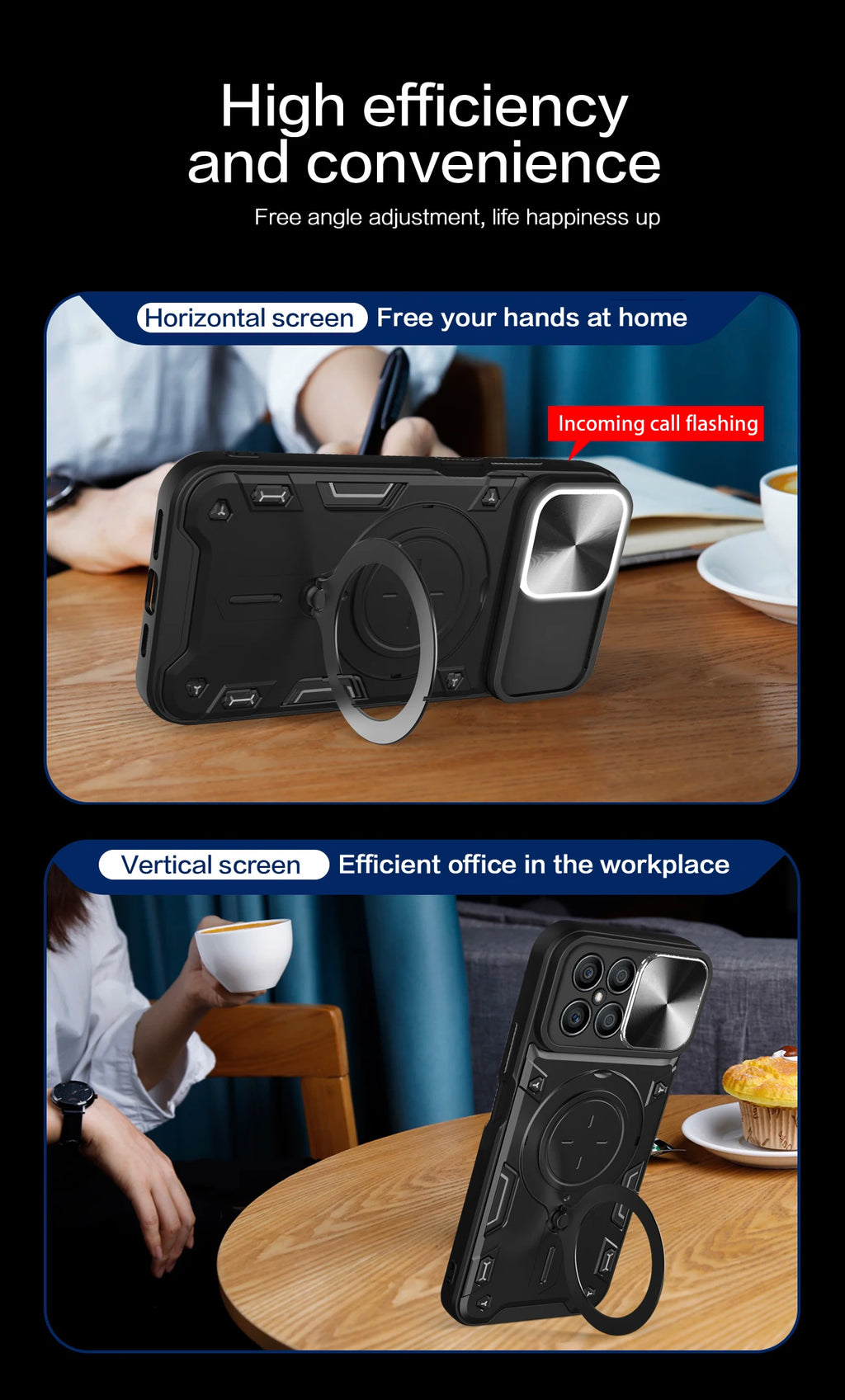 Magnetic Ring Phone Case for Honor Models