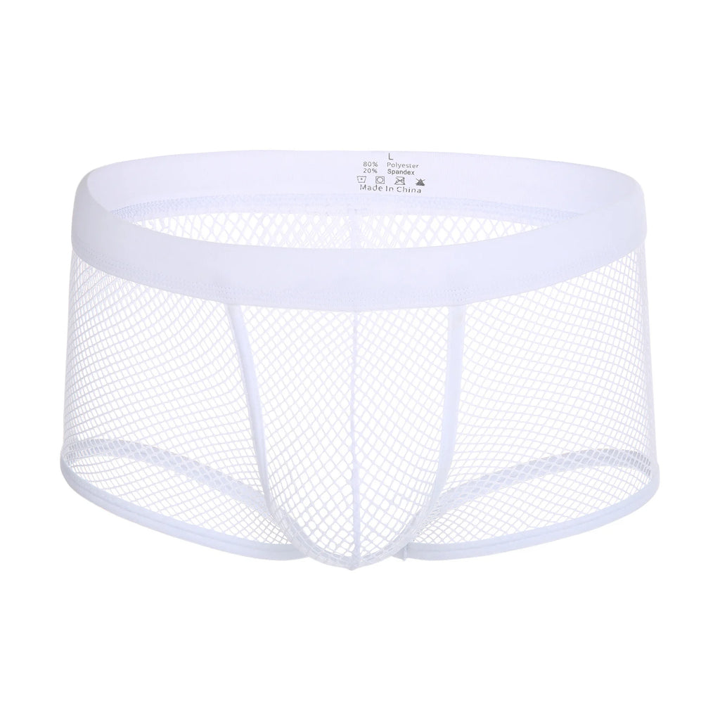 Low-Rise Mesh Boxer Shorts