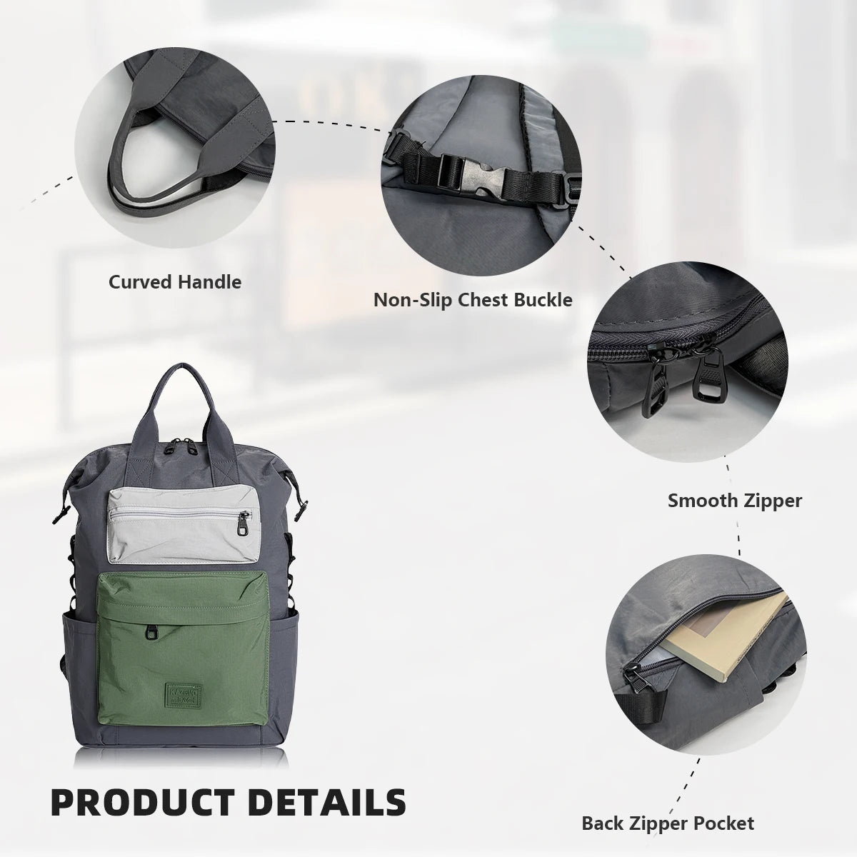 Backpack for Men, Computer Bag, Canvas High-End Backpack, College Student Travel Large-Capacity Travel Backpack, Sports Portable Carry-On Bag for International Travel