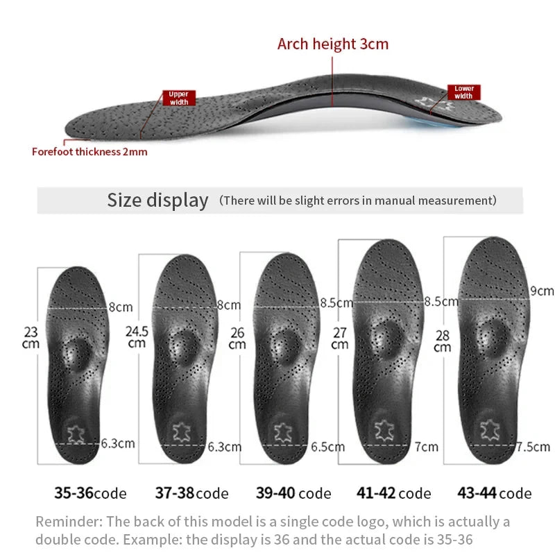 Arch-Support Shoe Insoles