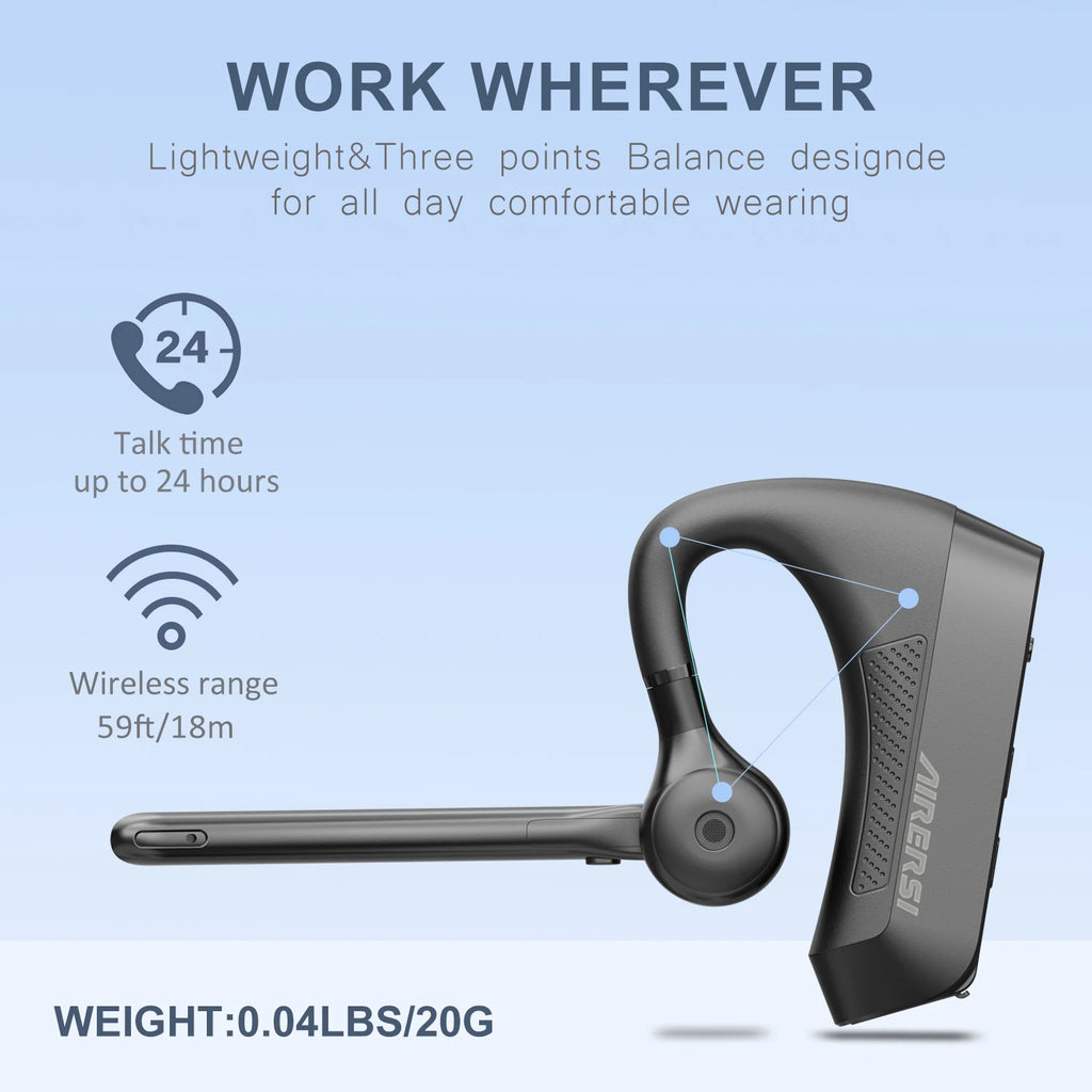 Bluetooth Noise-Cancelling Earbuds with Charging Case