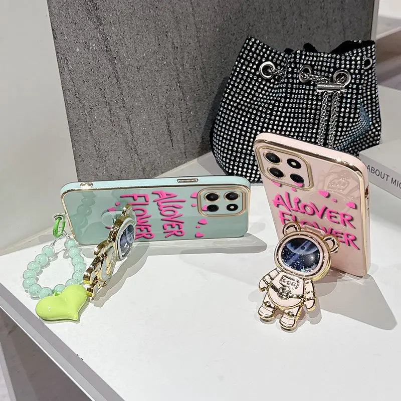 3-Piece Floral Phone Case Set for Honor Models