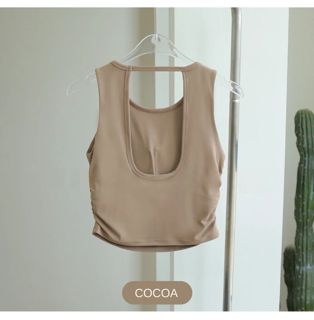 Women's Sleeveless Workout Crop Top