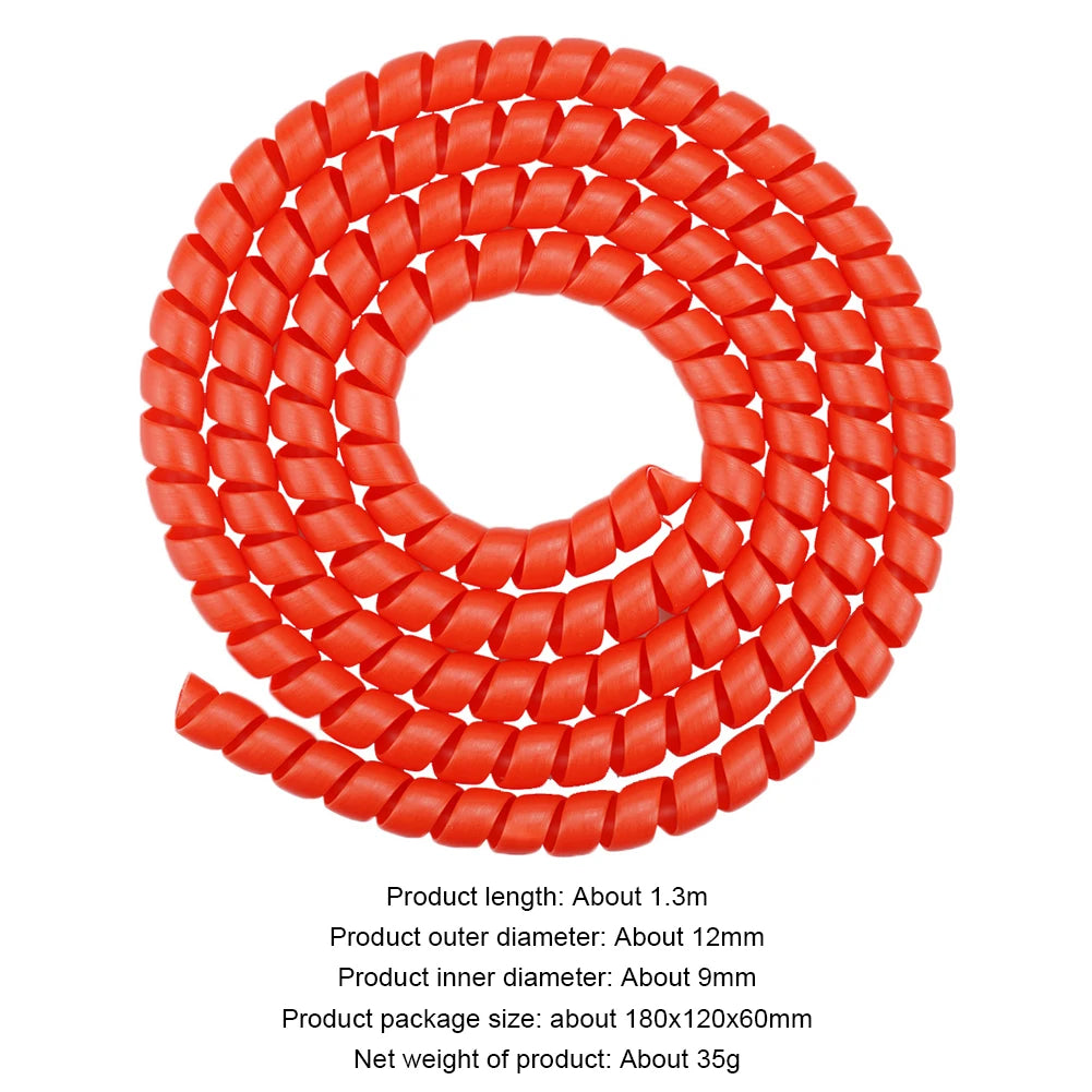 1.3m Winding Cable Wire Protector Cover Universal Line Organizer Pipe