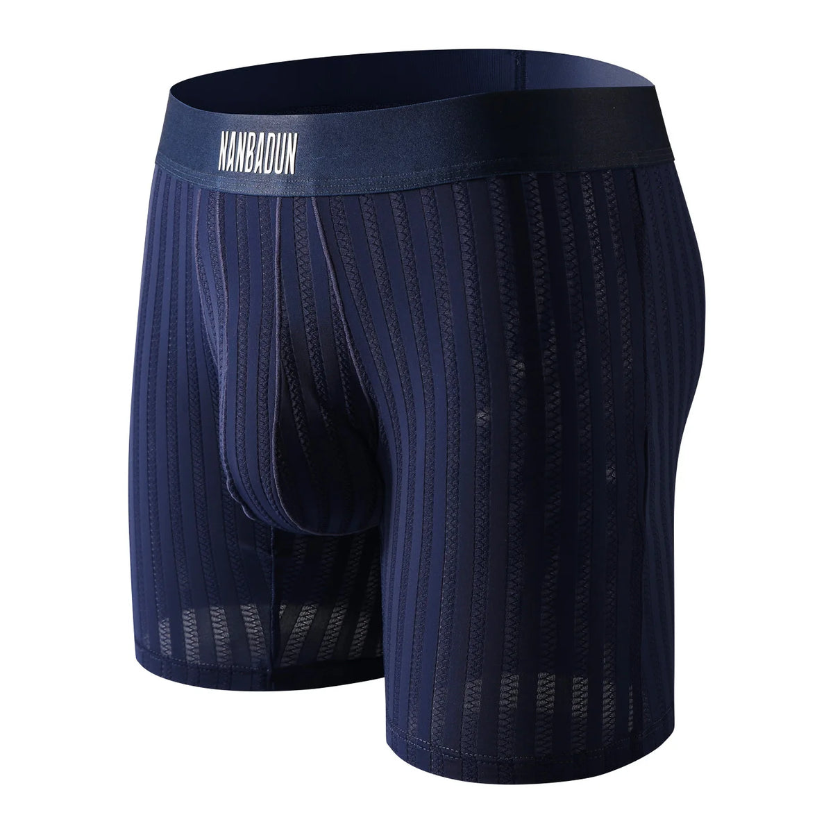 Men's Boxers Thin Semi Transparent Ice Silk Underwear Man Panties Solid Breathable Boxer Shorts Extended Leg Underpants M-XXL