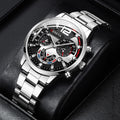 Men's Stainless Steel Calendar Watch