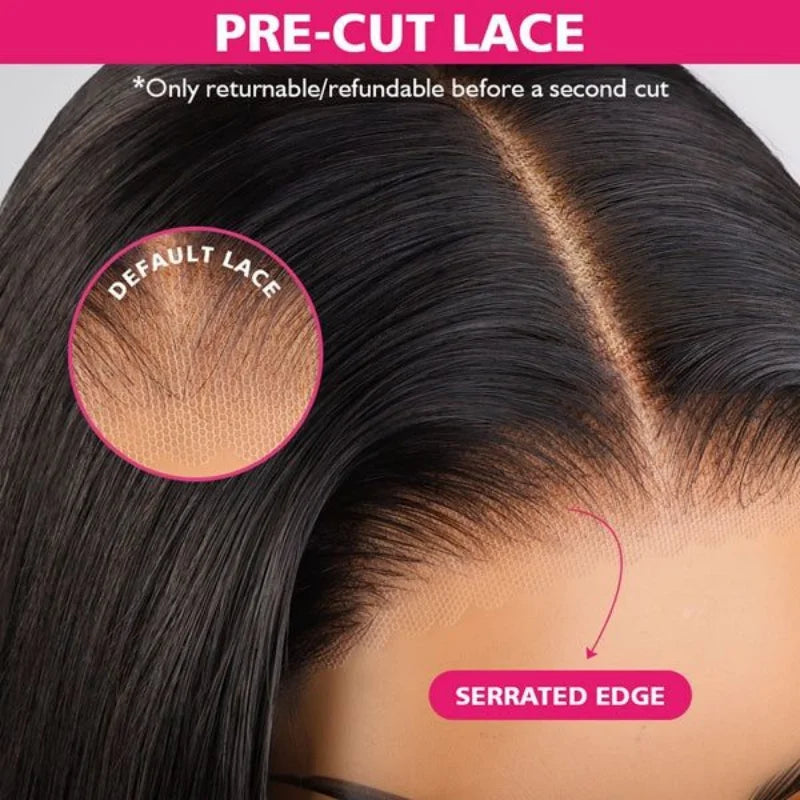 250% 13x6 Hd Glueless Straight Human Hair Wigs Wear And Go 7x5 Lace