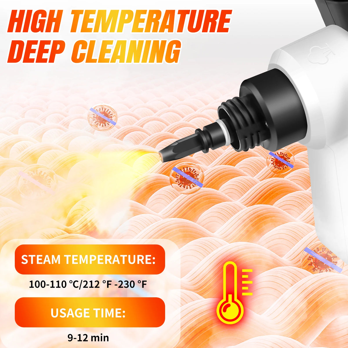 Steam Cleaner Handheld,400ML Multifunctional Hand Held Steam Cleaner