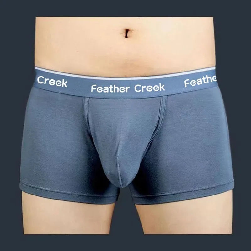 Mens Everyday Large Pouch Underwear U Convex Bulge Enhancing Durable Seamless Cotton Briefs Breathable Low Rise Boxer Shorts Fit