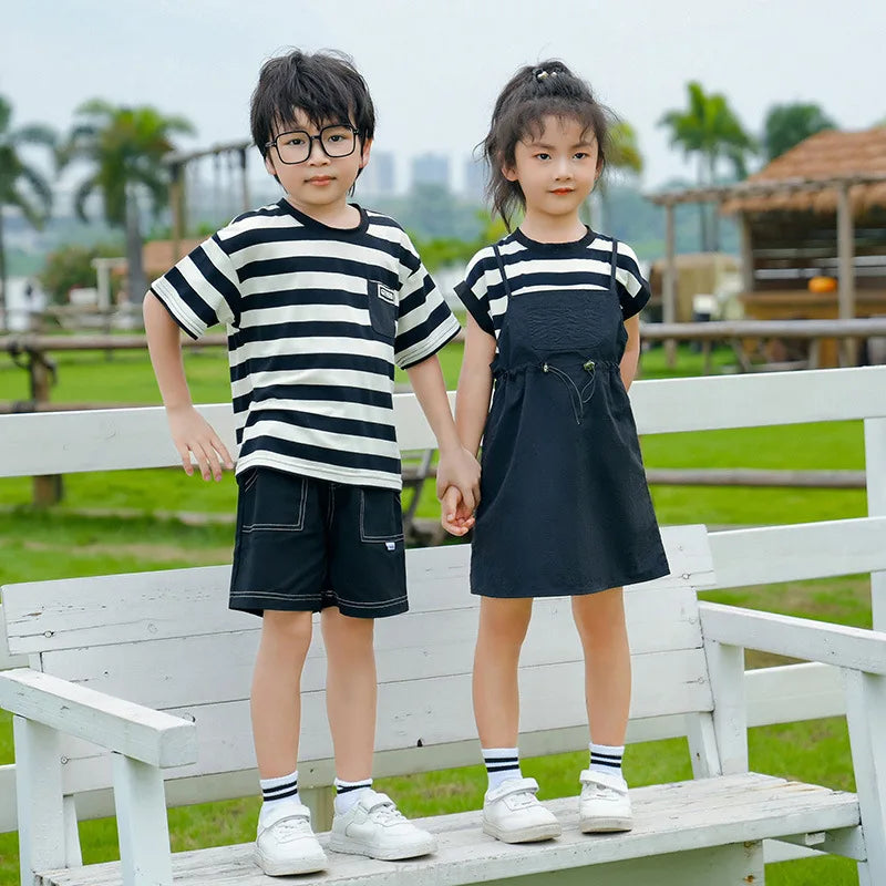 Dress Woman Family Couple Matching Clothes Parent-Child Shirt Sibling