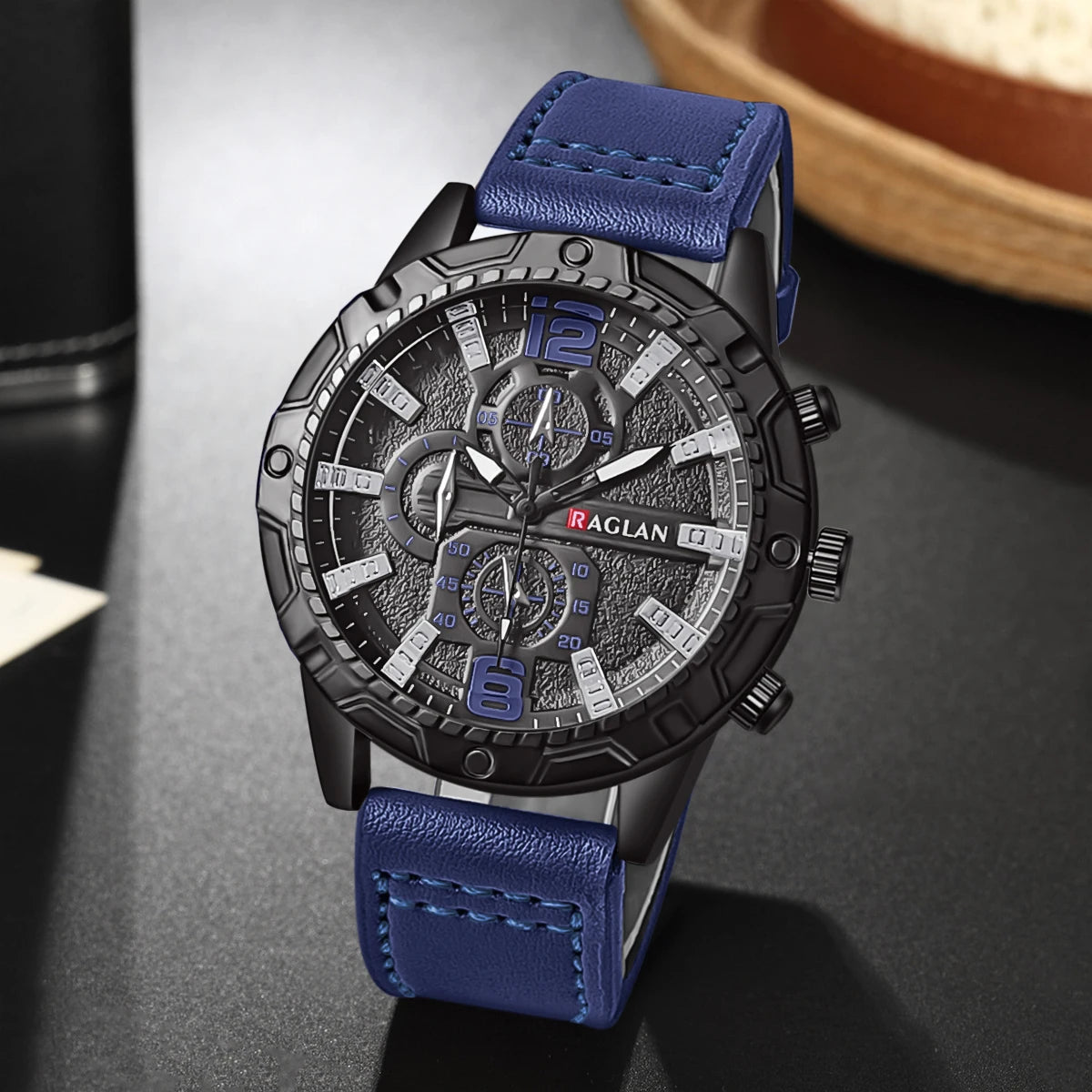 Men's Classic Leather Strap Watch
