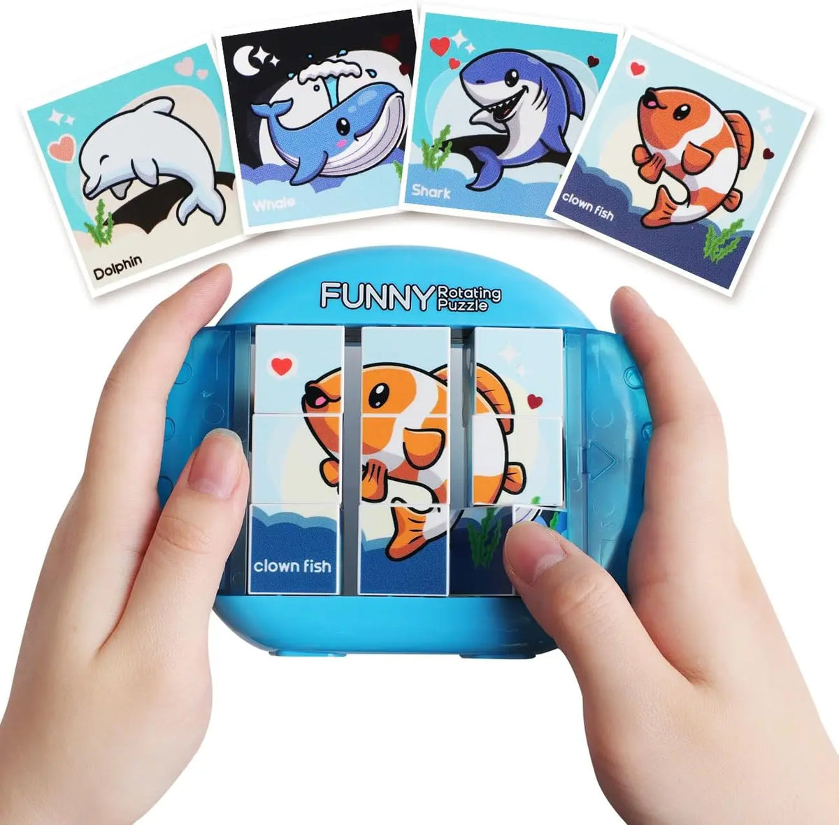 4IN1 Rotating Puzzle For Kids Fidget Toys 3 4 5 6 7 8 Year Old 4 Puzzles