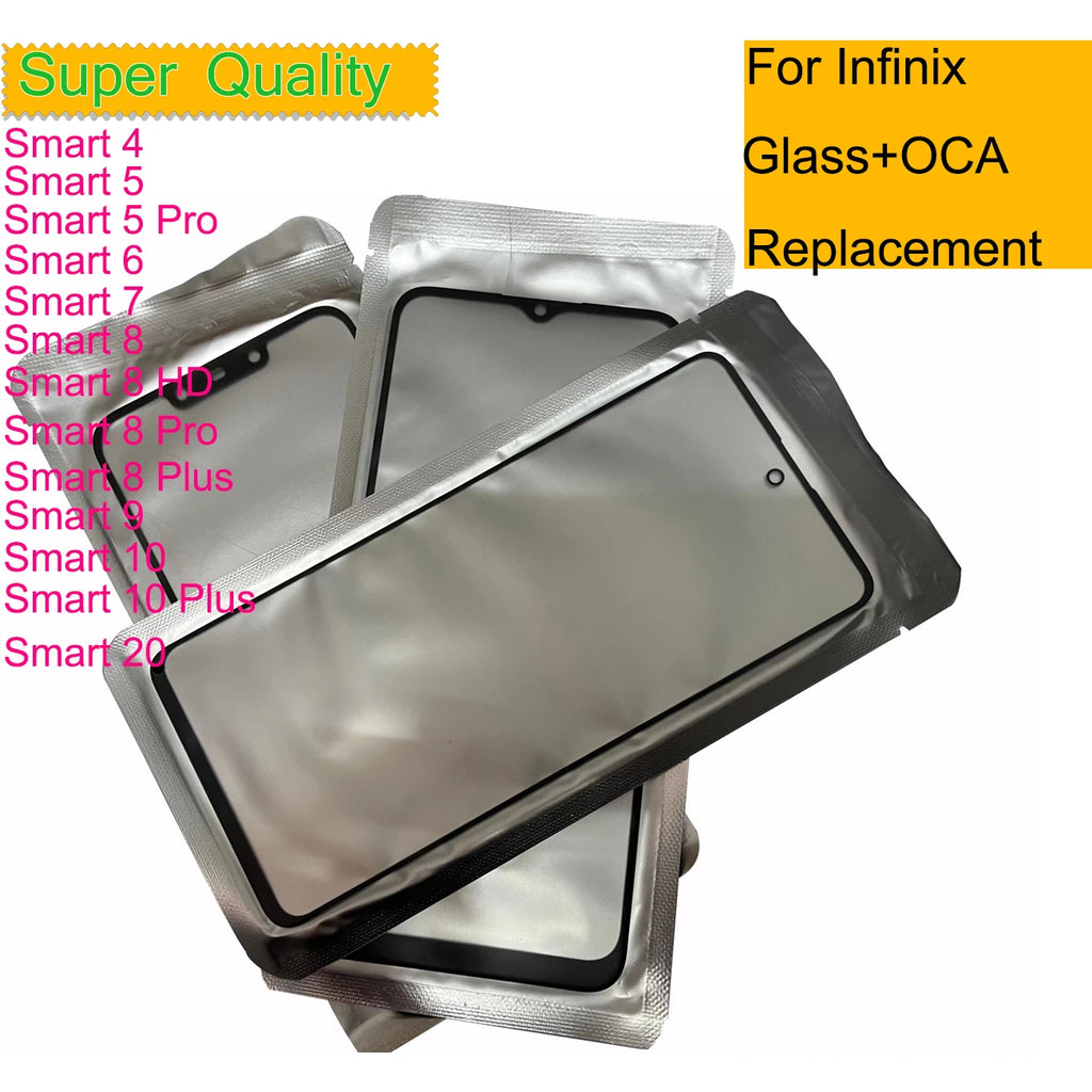 10Pcs/Lot For Infinix Smart 20 10 9 8 Plus 7 6 HD Touch Screen Panel