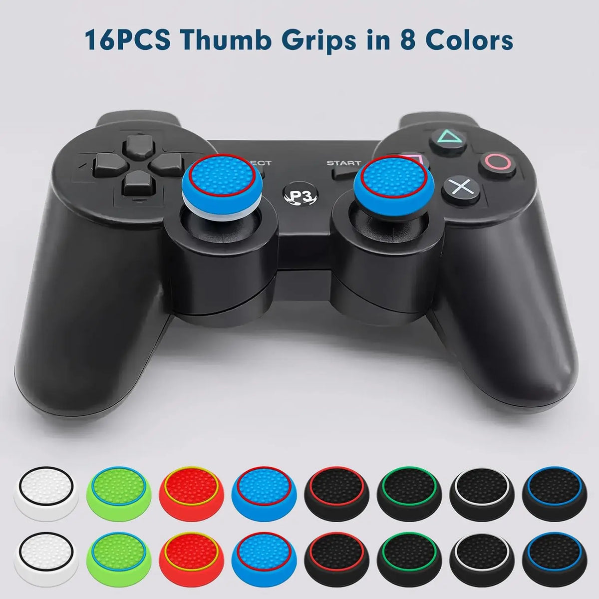 16Pcs Controller Thumb Grips Replace For Ps4/Ps5,Silicone Joystick Caps