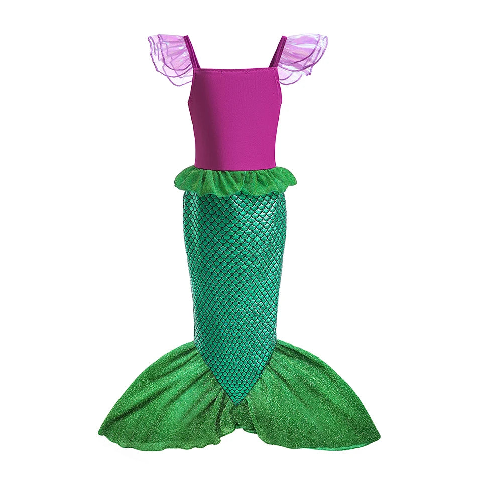 Girl Dresses Princess Costume Kids Mermaid Cosplay Costume Kids Carnival