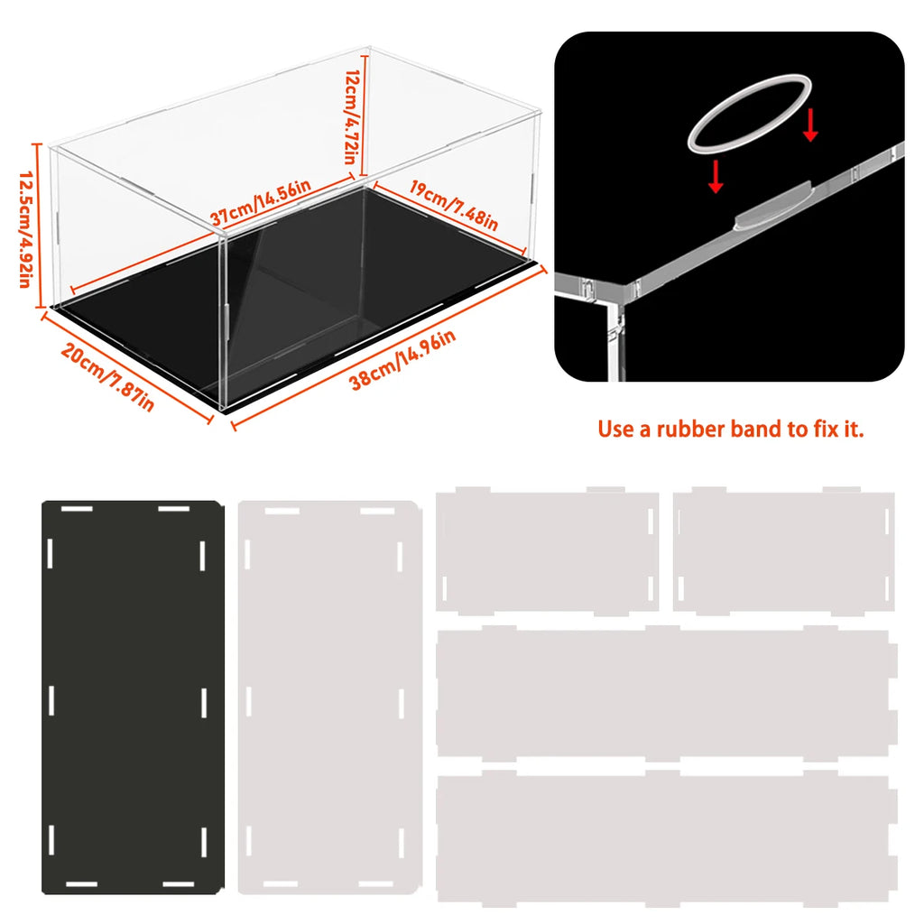 1:14 Scale Transparent Acrylic Display Box, Suitable For Protecting And