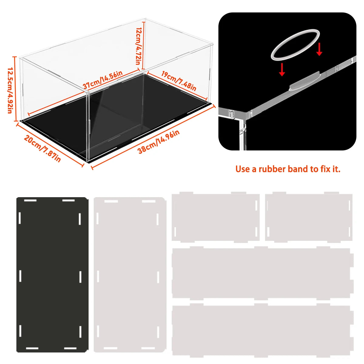 1:14 Scale Transparent Acrylic Display Box, Suitable For Protecting And