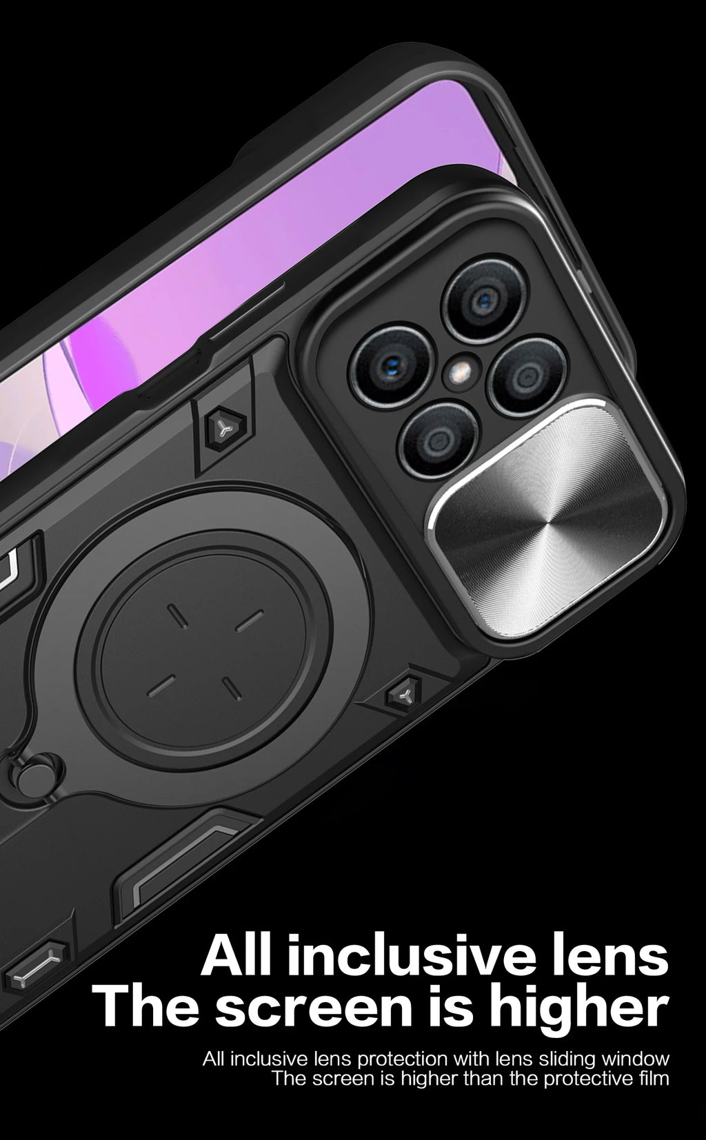 Magnetic Ring Phone Case for Honor Models