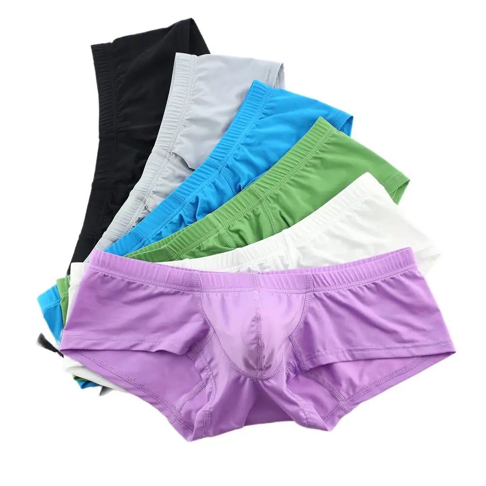 Men's Silky Low-Rise Boxer Briefs